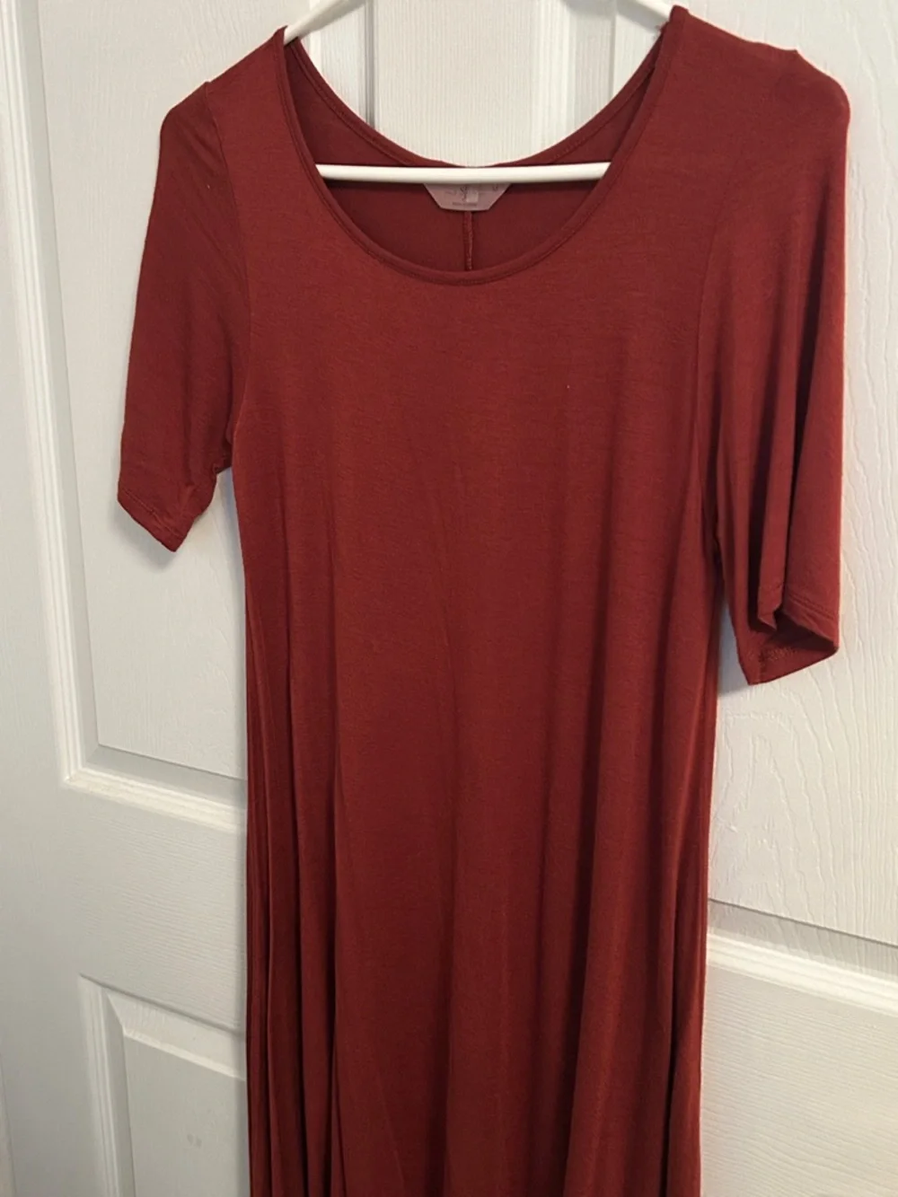 SJS Rust Midi Dress - Picture 1 of 3
